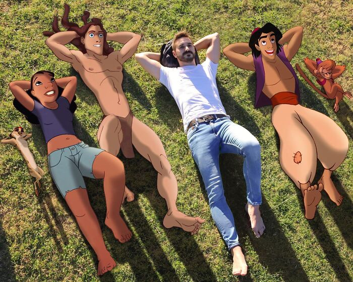 Elementary School Teacher Photoshops Classic Disney Characters Into His Life And The Result Is Captivating (29 New Pics)