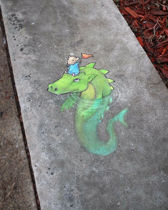 This Artist Continues To Brighten Up The Streets Of His City With His Adorable Chalk Art (130 New Pics)