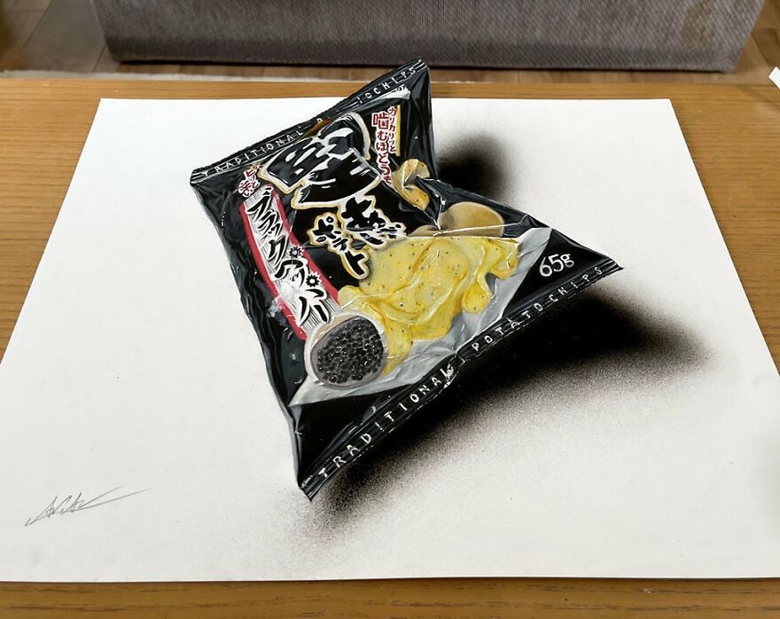 Japanese Artist Impresses With His 3D Drawings Using Only Colored Pencils (34 Pics)