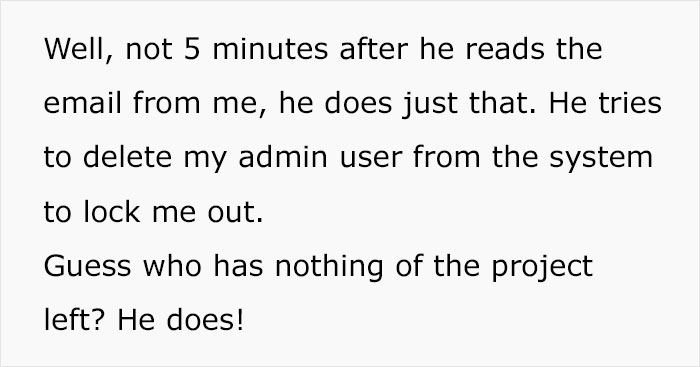IT Freelancer Secures His Project With A &lsquo;Delete&rsquo; Function In Case The Client Tries To Pull Any Stunts, He Does Exactly That And Ends Up With No Project