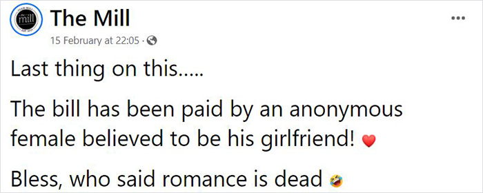 A Pub Goes To Facebook To Call Out The “Lovely Couple” That Left Without Paying Their Valentine’s Day Bill Of $244 A Pub Goes To Facebook To Call Out The “Lovely Couple” That Left Without Paying Their Valentine’s Day Bill Of $244