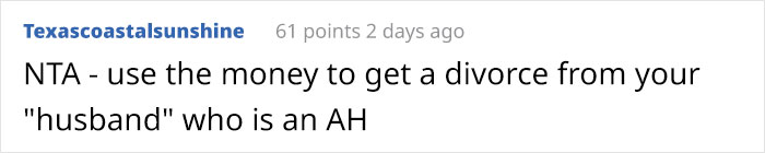 Husband Won't Give His Wife A Penny From His Inheritance, Gets Mad When She Does The Same After Inheriting A Small Fortune