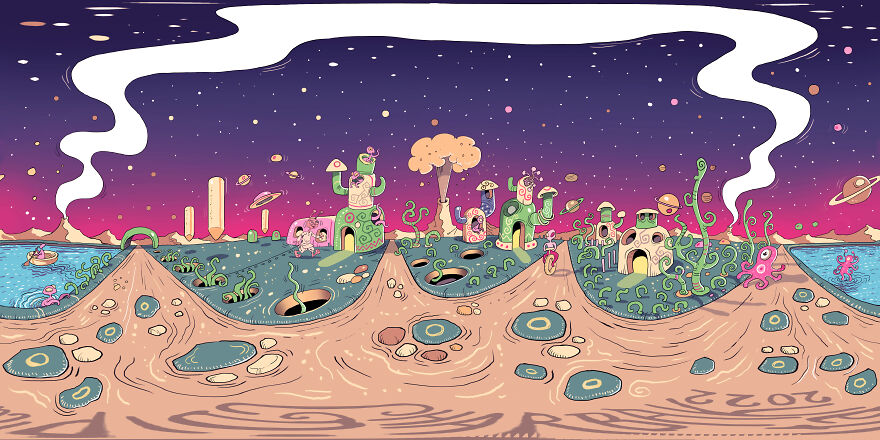 360° VR Illustration