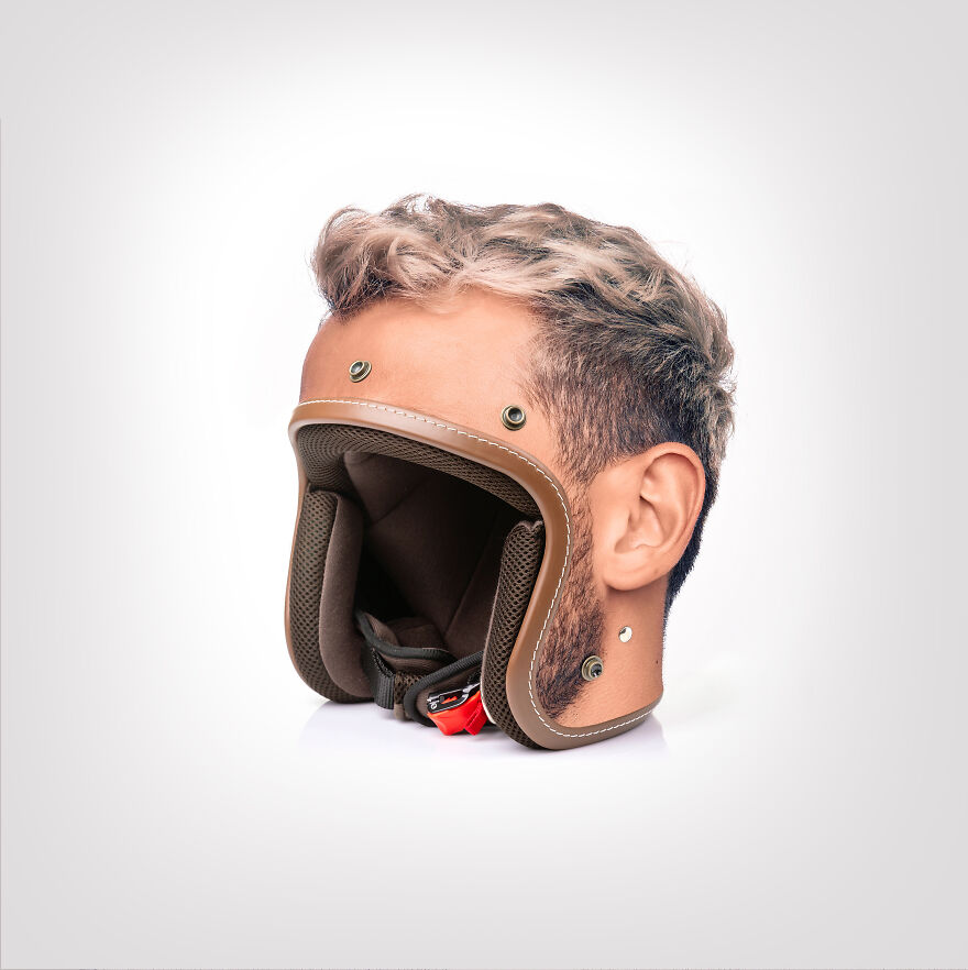 "Skullmet": I Make Helmets That Look Like People's Heads (12 Pics)