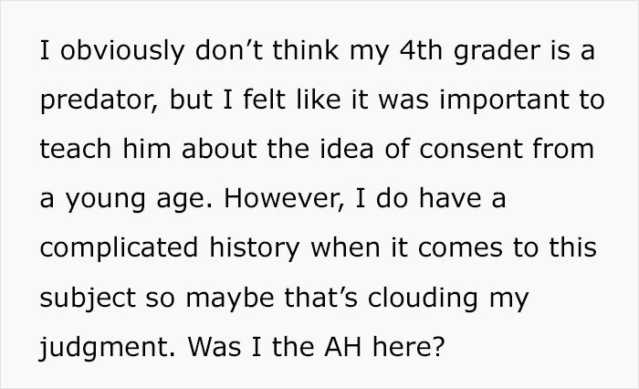 "Just Innocent Playground Fun": Concerned Mother Turns To The Internet After Being Blamed For Taking Child's Understanding Of Consent Too Seriously