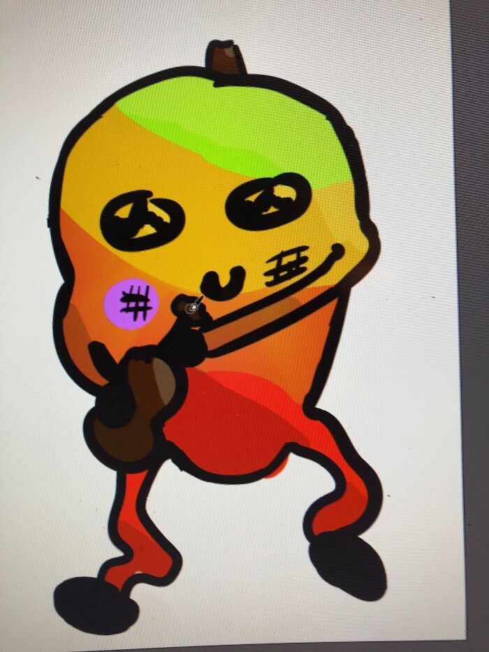 Ukulele Mango (Drawn By Friend)