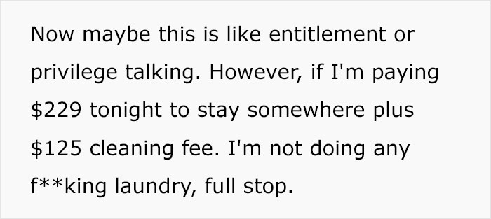 Woman On TikTok Calls Out Airbnb Tenant's Entitlement When She Realizes That She Has To Do Chores Despite $125 Cleaning Fee