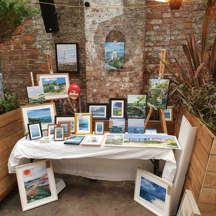 Running My First Art Stall Today In Liverpool, The Snow And Icy Temperatures Can't Stop Me