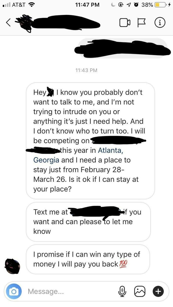 Went On A Date. Said I Was Looking For Something More Serious, No Hookups, And He Left Immediately. A Couple Months Later And I Get This Message