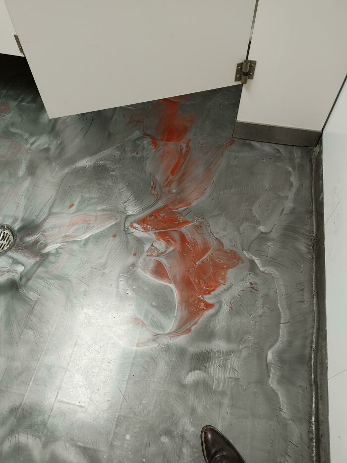 This Tile In The Bathroom At A Restaurant