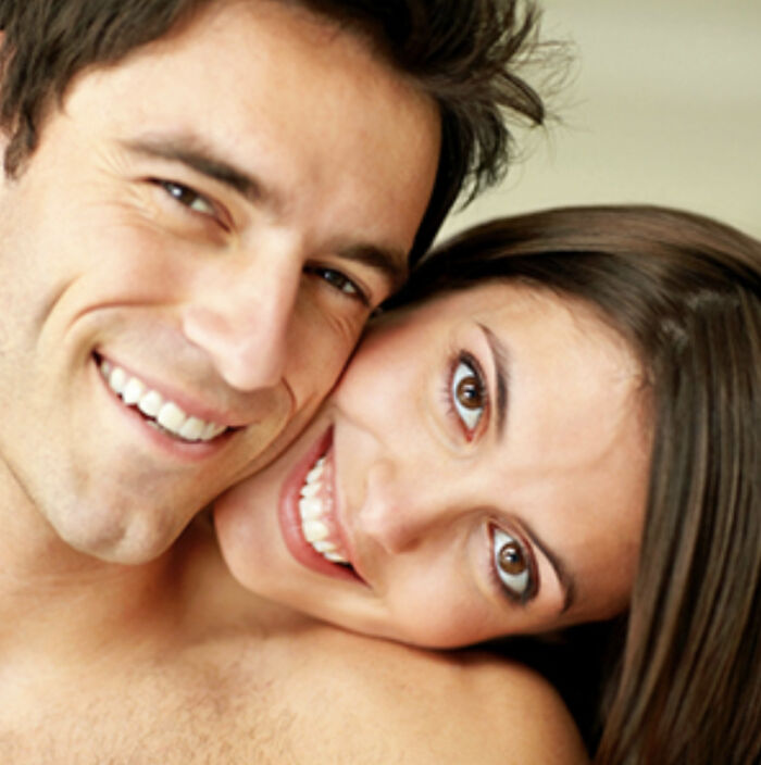 The Angle Of This Image From A Shampoo Ad Makes Them Look Like Conjoined Twins