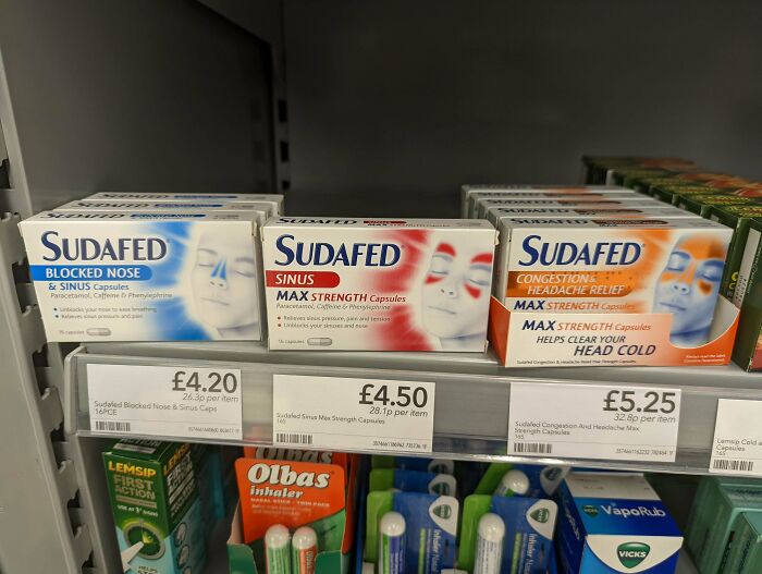 All Three Packets Contain The Same Ingredients In The Same Quantity, Same Amount Of Tablets, Same Manufacturer, Three Different Prices