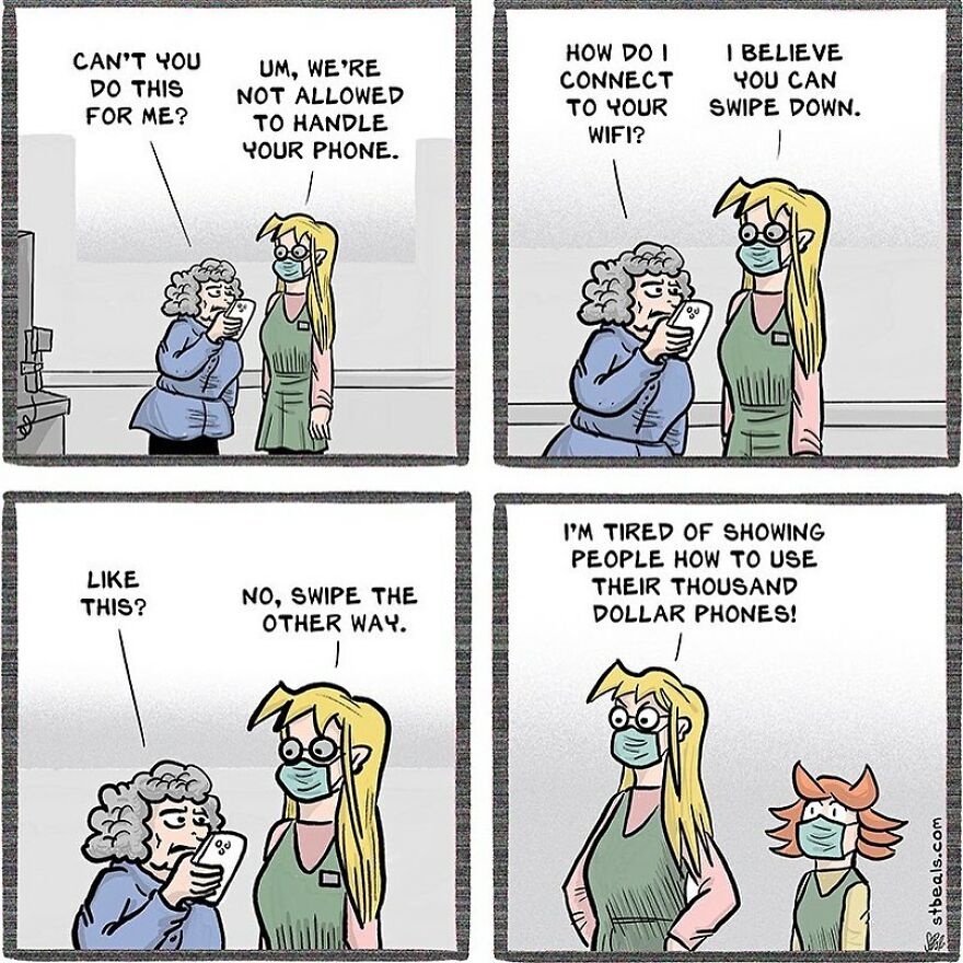 Artist’s New Funny Comics That Focus Attention On Everyday Conversations And A Job In Retail