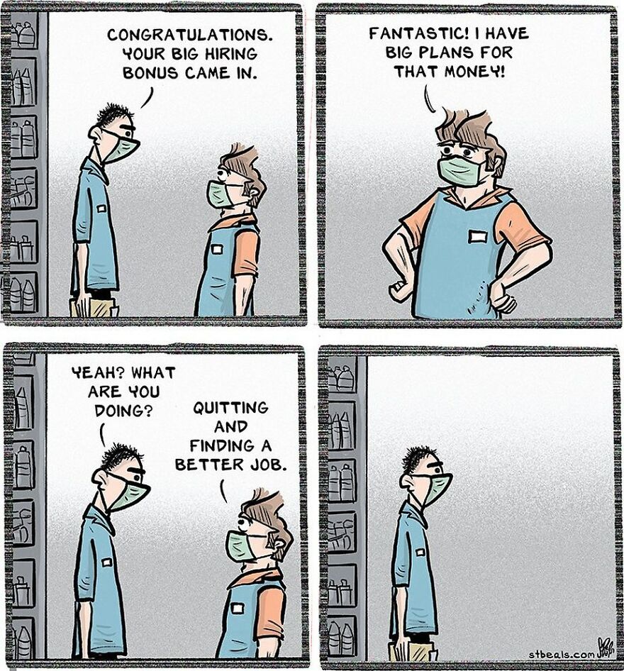 Artist’s New Funny Comics That Focus Attention On Everyday Conversations And A Job In Retail