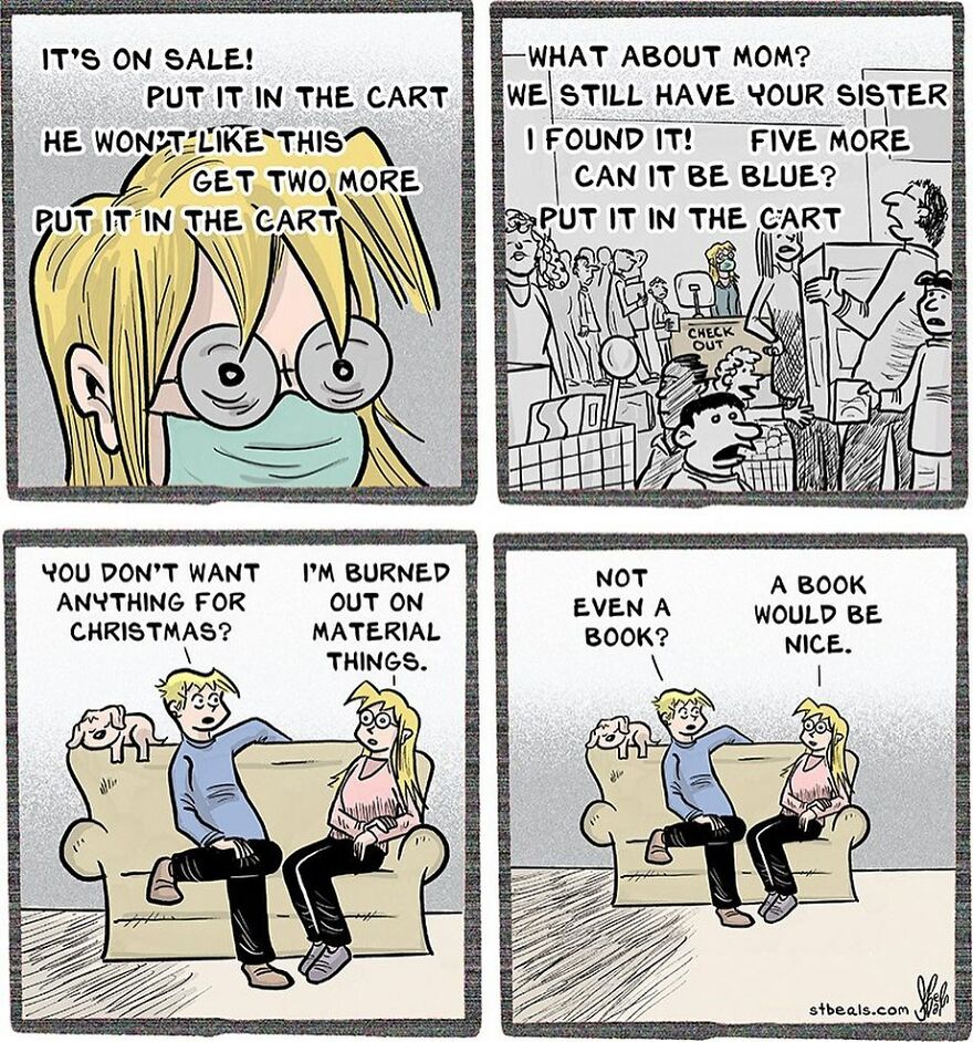 Artist’s New Funny Comics That Focus Attention On Everyday Conversations And A Job In Retail