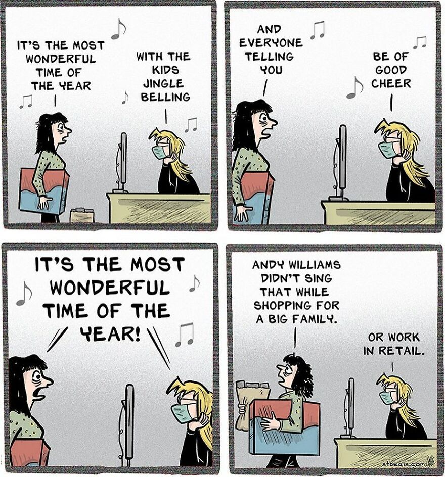 Artist’s New Funny Comics That Focus Attention On Everyday Conversations And A Job In Retail