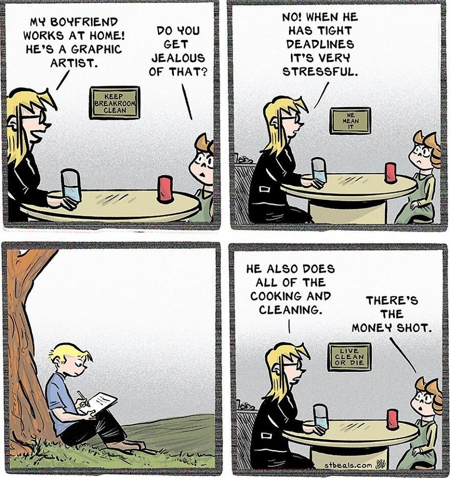 Artist’s New Funny Comics That Focus Attention On Everyday Conversations And A Job In Retail