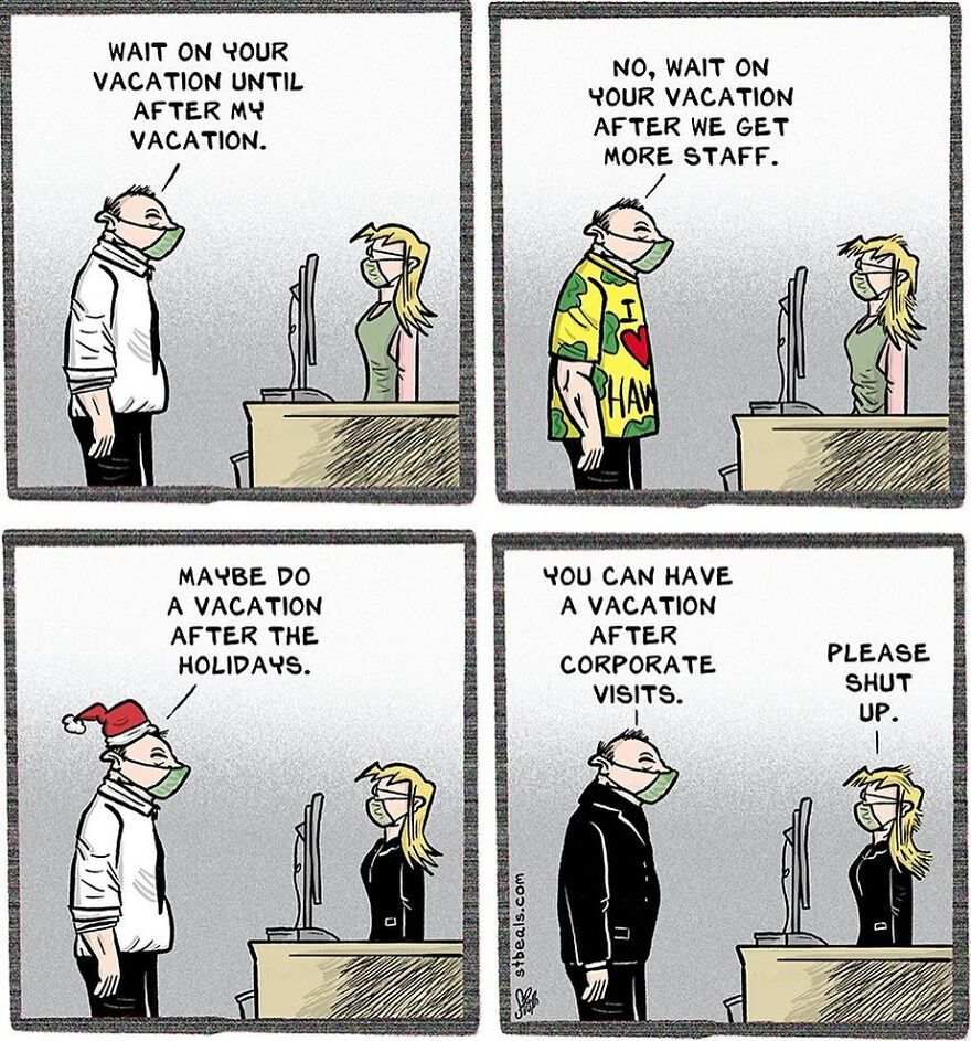 Artist’s New Funny Comics That Focus Attention On Everyday Conversations And A Job In Retail