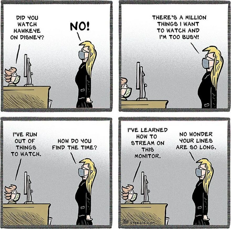 Artist’s New Funny Comics That Focus Attention On Everyday Conversations And A Job In Retail