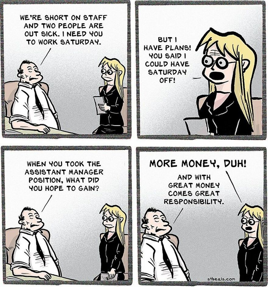 Artist’s New Funny Comics That Focus Attention On Everyday Conversations And A Job In Retail