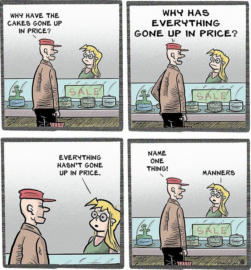 Artist’s New Funny Comics That Focus Attention On Everyday Conversations And A Job In Retail