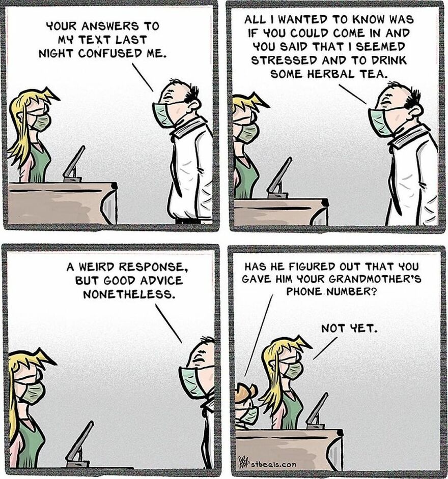 Artist’s New Funny Comics That Focus Attention On Everyday Conversations And A Job In Retail