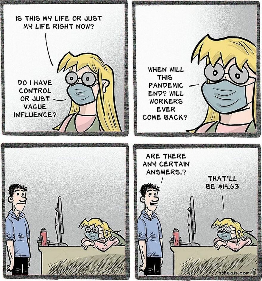 Artist’s New Funny Comics That Focus Attention On Everyday Conversations And A Job In Retail