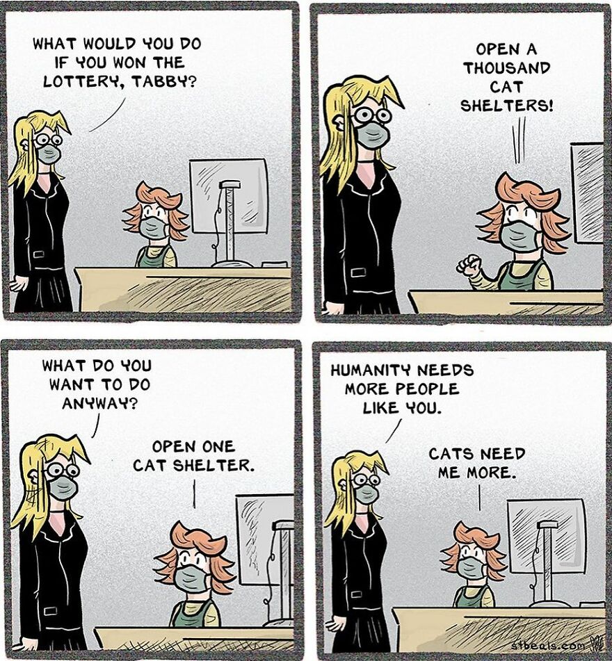 Artist’s New Funny Comics That Focus Attention On Everyday Conversations And A Job In Retail