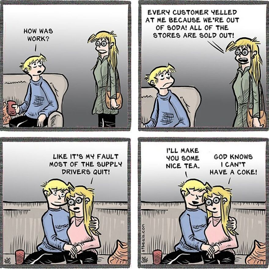 Artist’s New Funny Comics That Focus Attention On Everyday Conversations And A Job In Retail