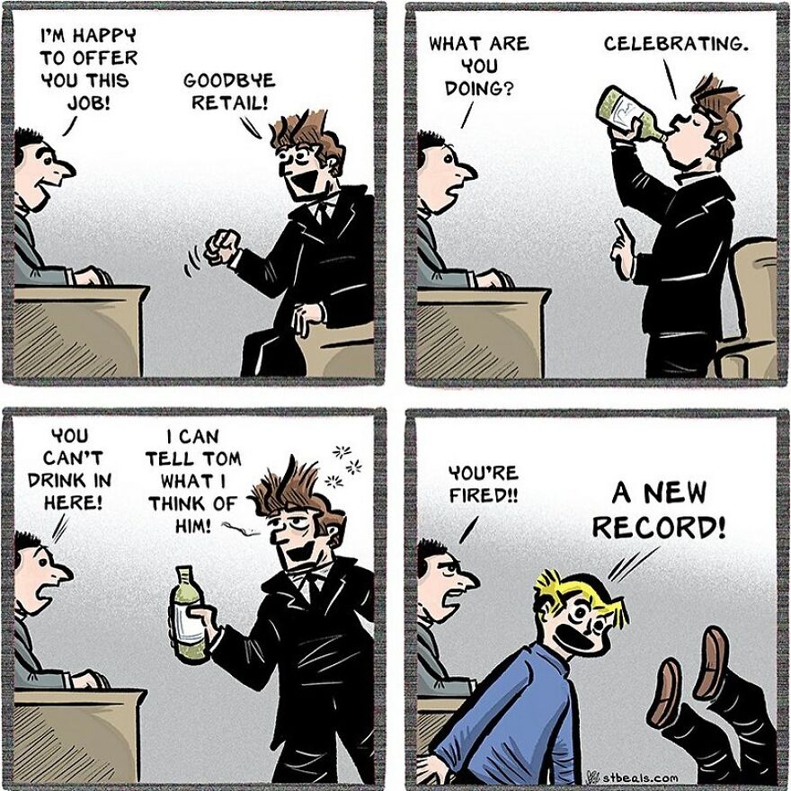 Artist’s New Funny Comics That Focus Attention On Everyday Conversations And A Job In Retail