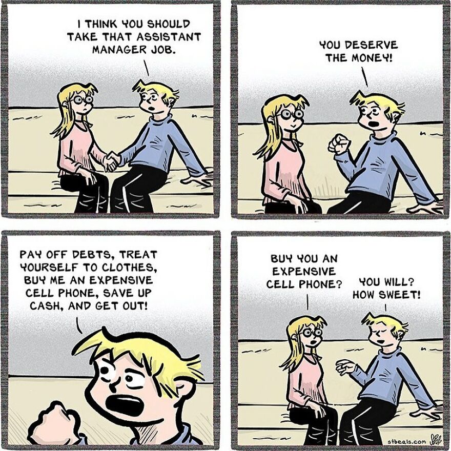 Artist’s New Funny Comics That Focus Attention On Everyday Conversations And A Job In Retail