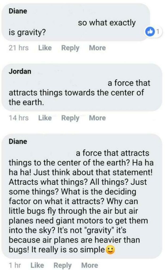 "So What Exactly Is Gravity?" She Asks