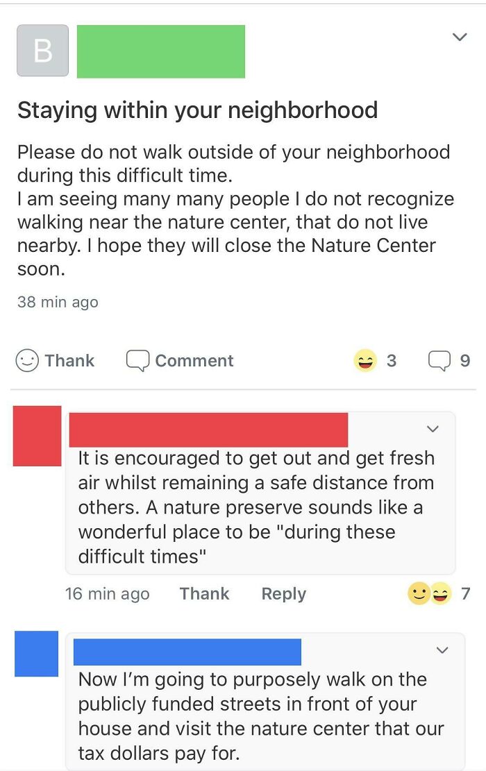 A Neighborly Reminder