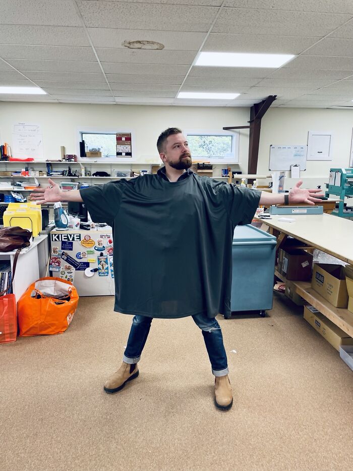 All 5’ Foot 3” Of Me Wearing An XXXXXXL T-Shirt