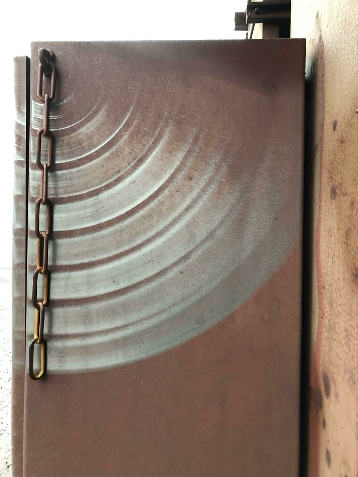 Countless Hours Of Wind Moved The Chains To Get This Piece Of Art.