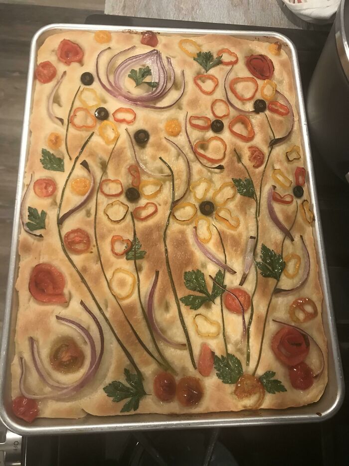 Focaccia Bread Out Of The Oven, Per Request
