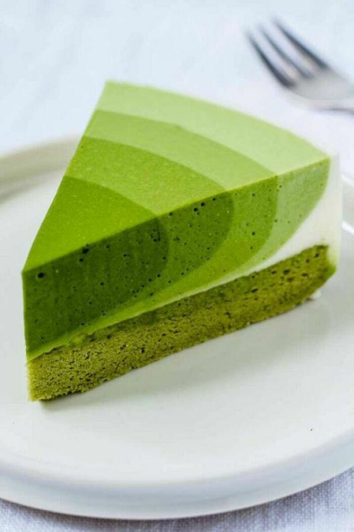 Esta bellísima porción de pastel