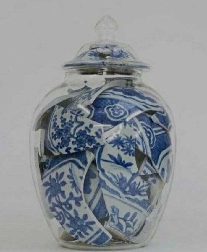 Esto es lo que haces con ese jarrón roto que significaba mucho para ti