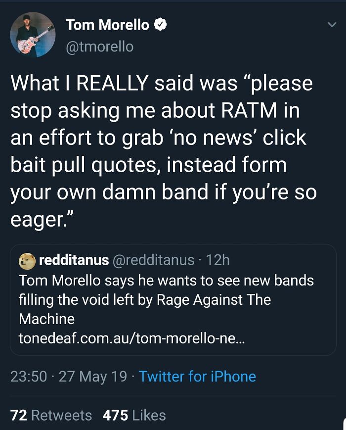 Tom Morello Calling Bullsh*t