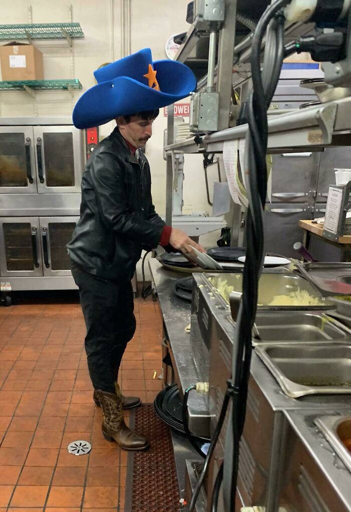 See, It's Funny... Because It's Bigger Than A Normal Hat