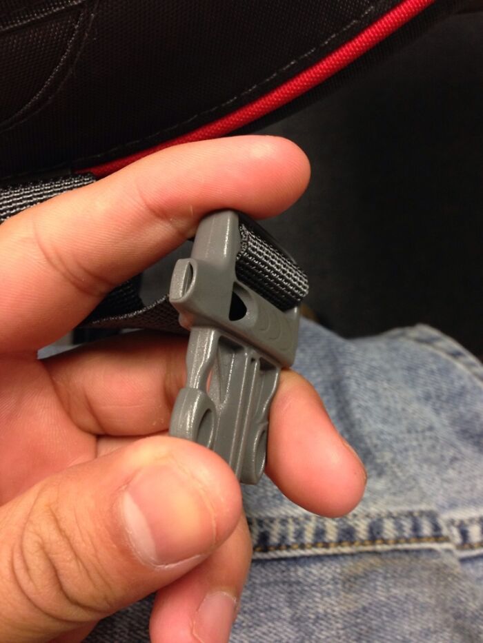 I Found Out My Backpack Came With A Hidden Whistle Today