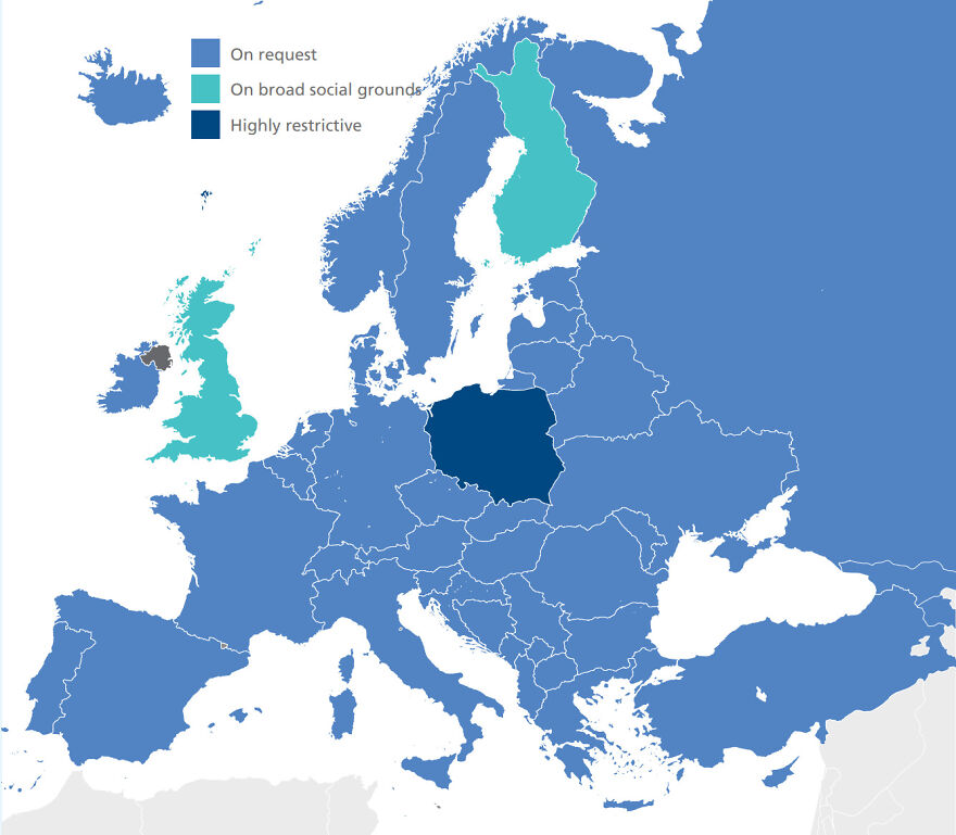 Abortion Rights In Europe, But It's Actually True And It Covers All Of Europe