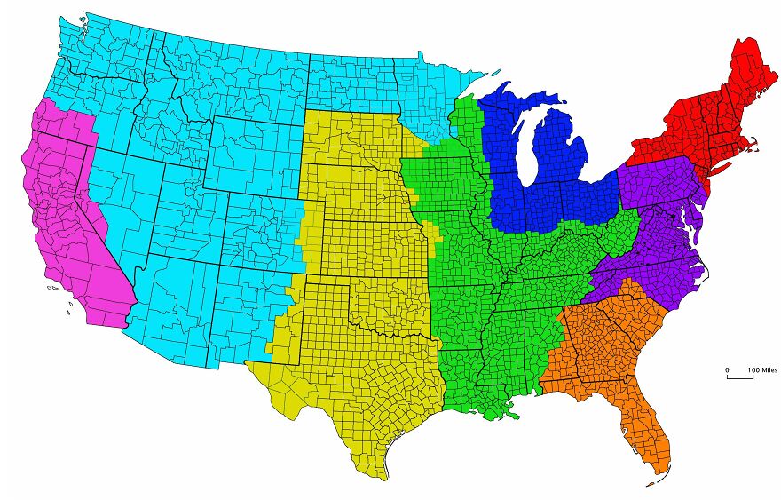 Each Of These 8 Zones Has 41 Million People