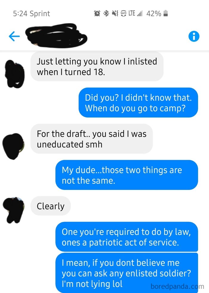 Meet My Cousin. He's 18. He Cried To His Mom That I'm Too Mean After This. He's Inlisted