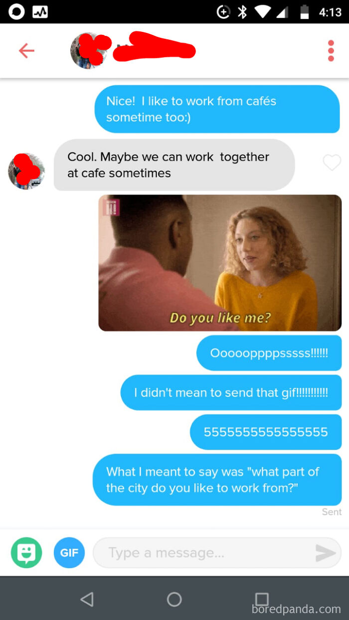 Accidently Sending A Thirsty Gif