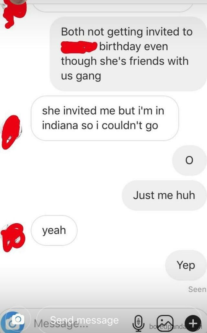 I Thought I Wasn't The Only One Not Invited