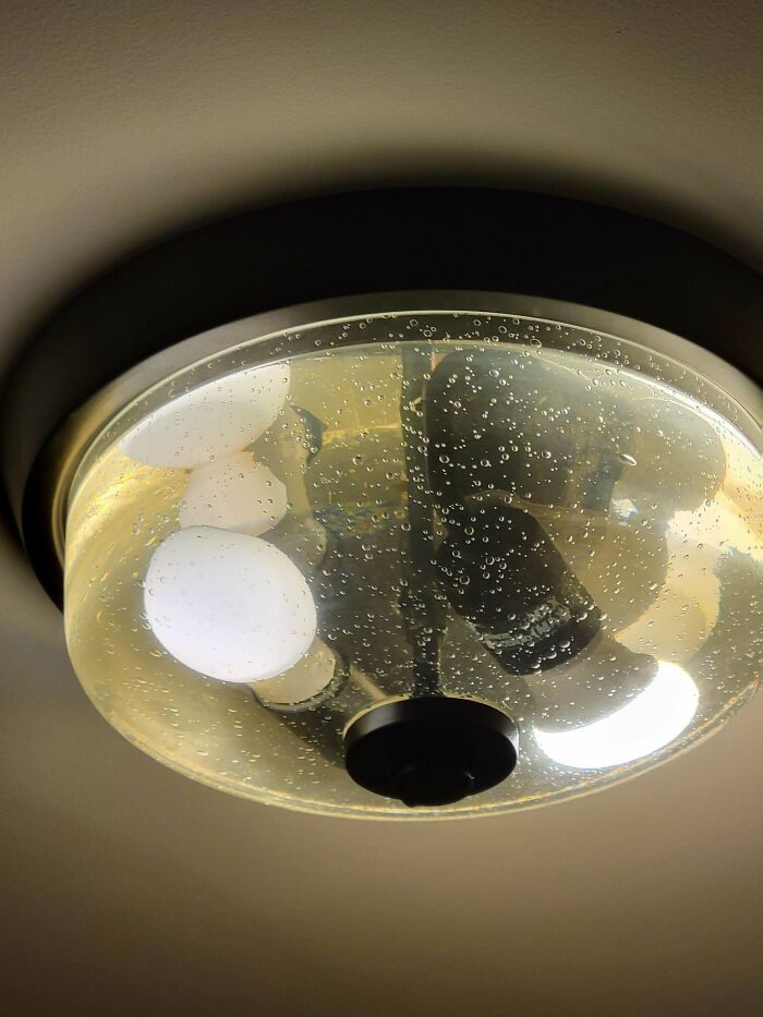 Woke Up This Morning To My Light Full Of Water. Our Apartment Is Brand New