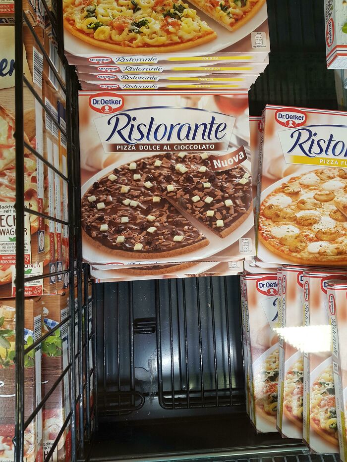 Have You Ever Seen A Chocolate Pizza? I Have Never. Germany Continues To Surprise Me