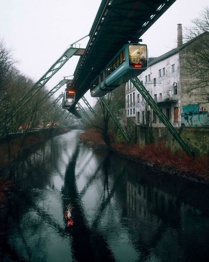 Wuppertal Suspension Railway In Germany