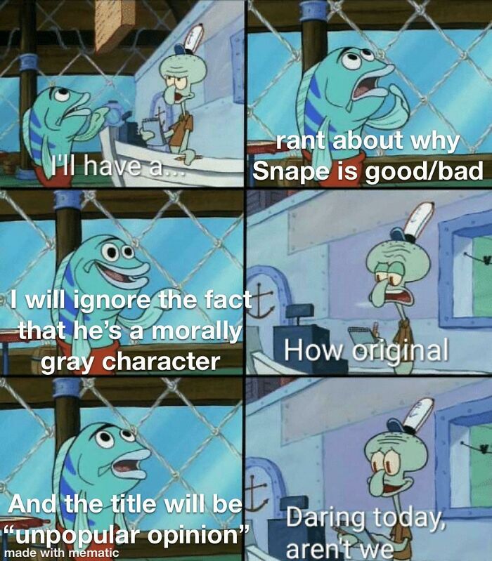 Snape Debates In A Nutshell